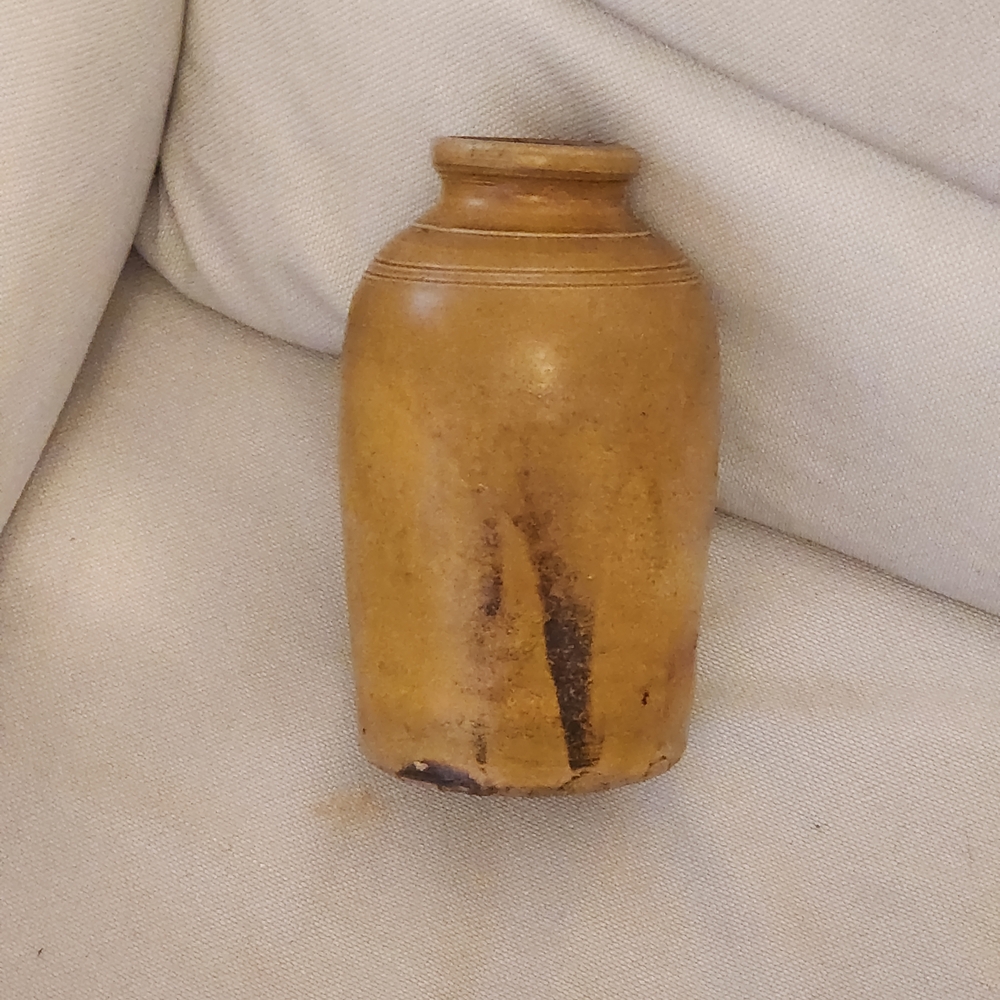 Vintage Brown Ceramic Vase